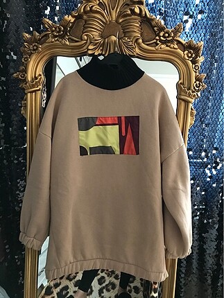 Boğazlı sweatshirt