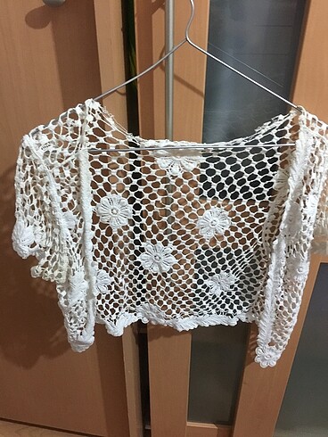 40 Beden beyaz Renk Bolero