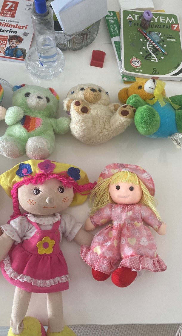 Pastel Renkli Peluş Oyuncaklar Seti - Görsel 3