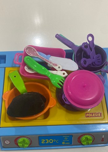 Renkli POLESIE Mutfak Oyuncak Seti - Görsel 5
