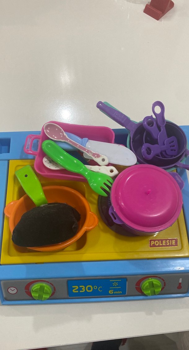 Renkli POLESIE Mutfak Oyuncak Seti - Görsel 5