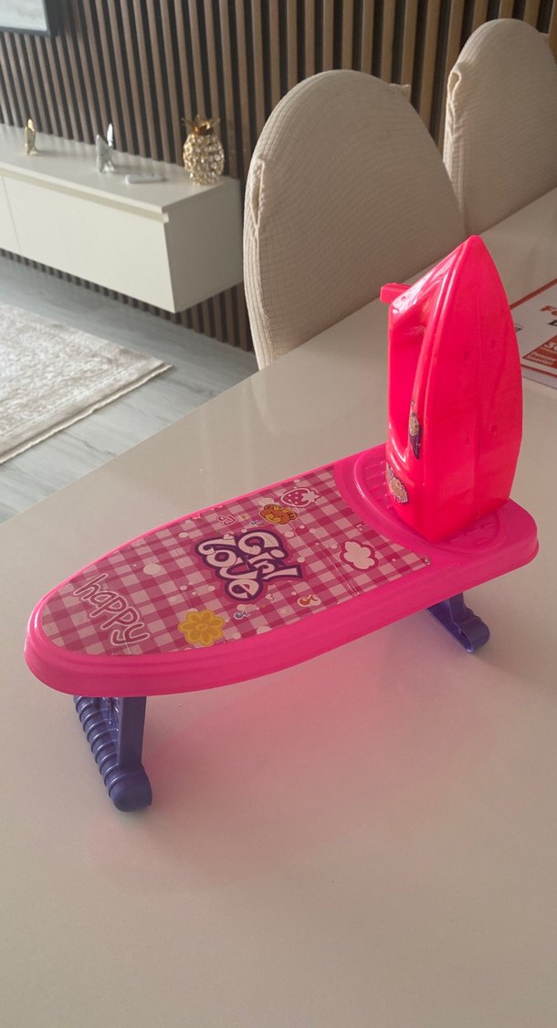 Pembe Renkli ütü Oyuncağı Seti - Görsel 3