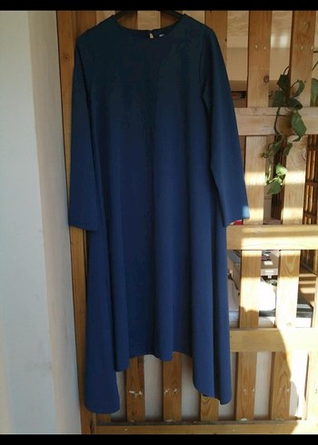 Uzun Kollu Mavi Salaş Tunik - Görsel 3