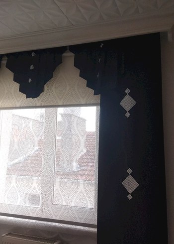 Siyah fon perde - Görsel 5