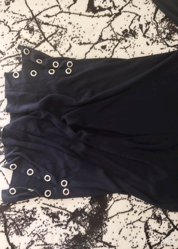 Düğmeli Lacivert Kadın Hırka - Görsel 4