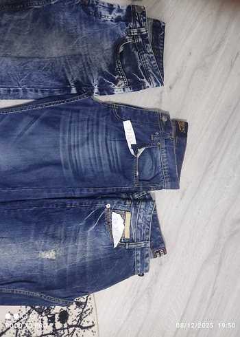 Kadın Mavi Bol Kesim Midi Kot Pantolon - Görsel 10