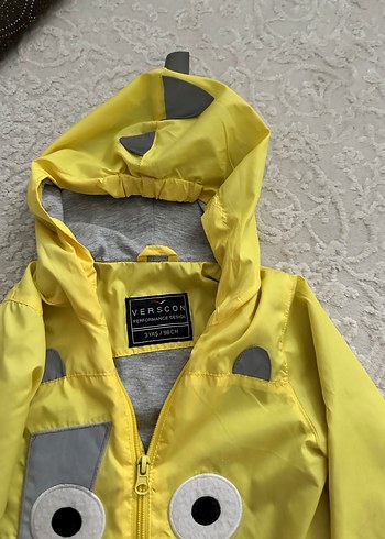 H&M Sarı Erkek Çocuk Kapüşonlu Yağmurluk