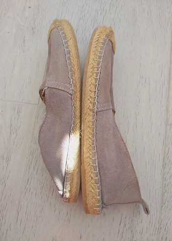 Bej Süet Kadın Dolgu Topuk Espadril - Görsel 5