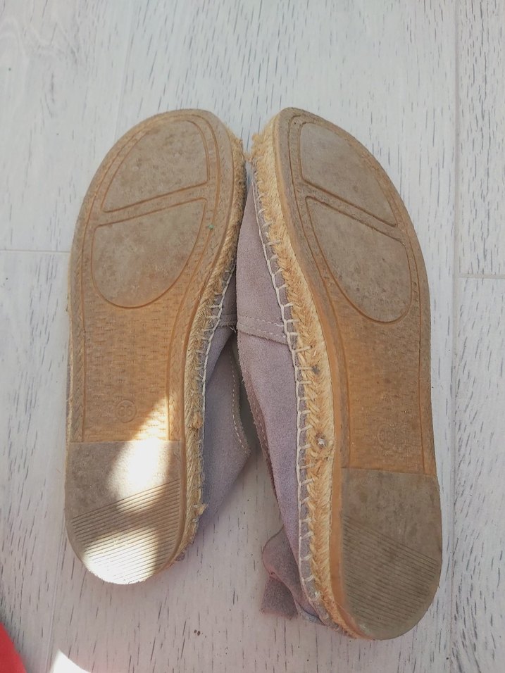 Bej Süet Kadın Dolgu Topuk Espadril - Görsel 2