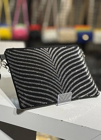 Diğer Taşlı Clutch Çanta 
