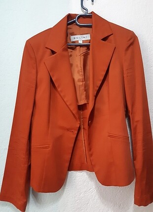 Turuncu blazer ceket 