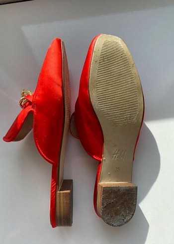 H&M Kırmızı Kadın Tokalı Terlik - Görsel 3