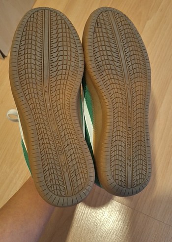 Bershka retro yeşil sneaker - Görsel 5