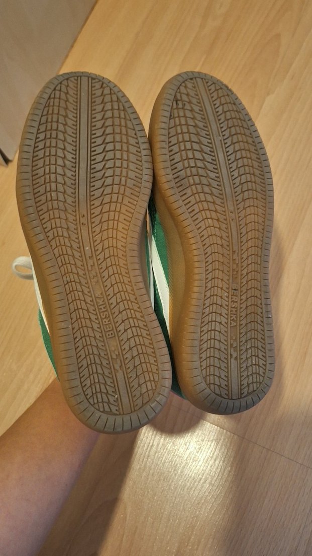 Bershka retro yeşil sneaker - Görsel 5