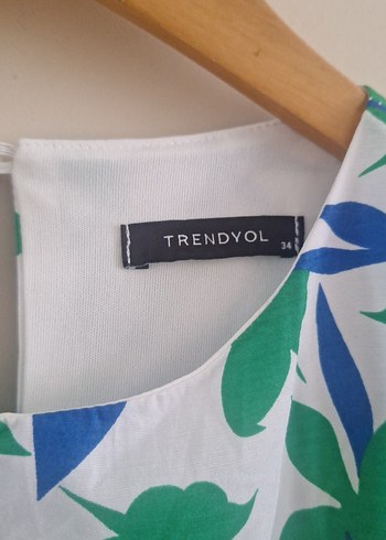 Yeşil Desenli Bohem Elbise - Görsel 5