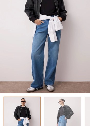 42 Beden Trendyolmilla Mavi Normal Paça Denim Pantolon