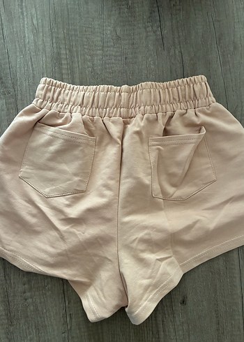 Bej Kadın Mini Şort, Rahat Kesim - Görsel 3