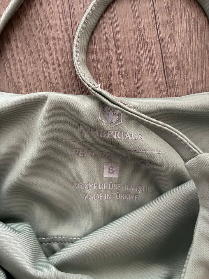 Bej Strappy Crop Top Kadın Atlet - Görsel 4