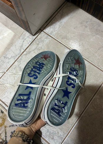 Kadın Beyaz Minimalist Spor Ayakkabı converse - Görsel 5