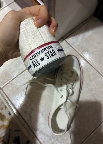 Kadın Beyaz Minimalist Spor Ayakkabı converse - Görsel 3
