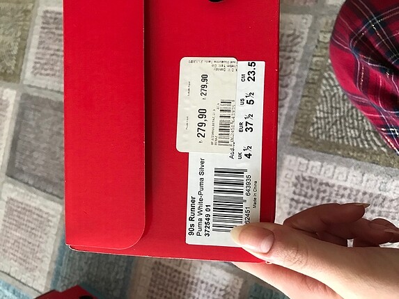 37 Beden Orjinal spor ayakkabı