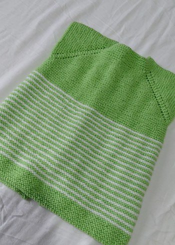 Yeşil Örgü Yelek - Görsel 3