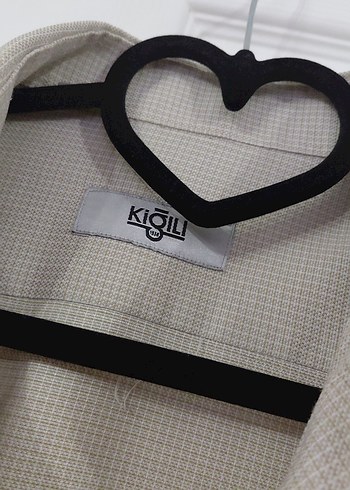 Bej Düğmeli Uzun Kollu Erkek Gömlek - Görsel 2