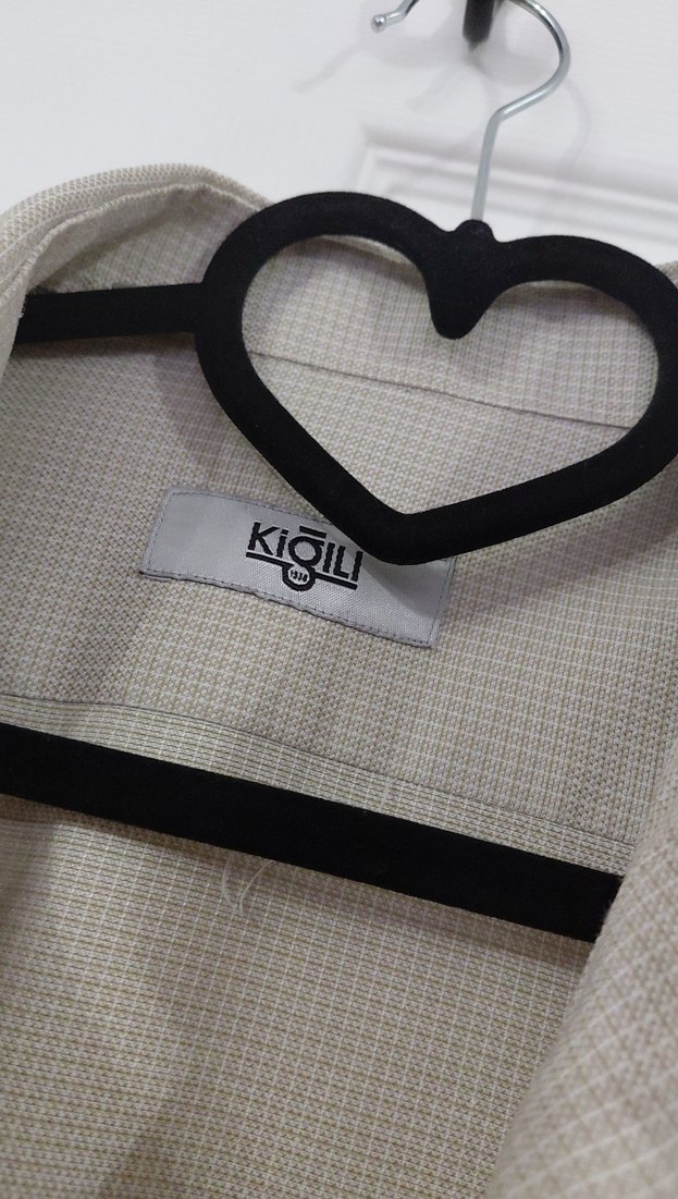 Bej Düğmeli Uzun Kollu Erkek Gömlek - Görsel 2