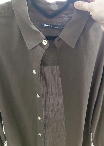 Kahverengi Gömlek - Görsel 4