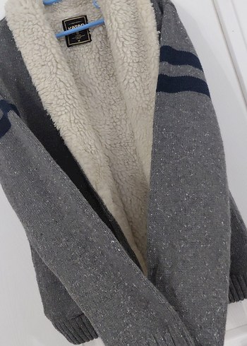 Erkek Hırka, Yün, Rahat Kesim - Görsel 4