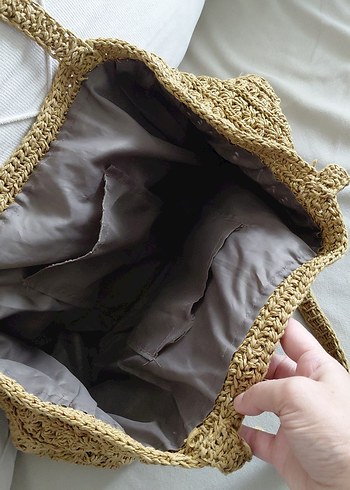 hasır yazlık Kadın çanta - Görsel 3