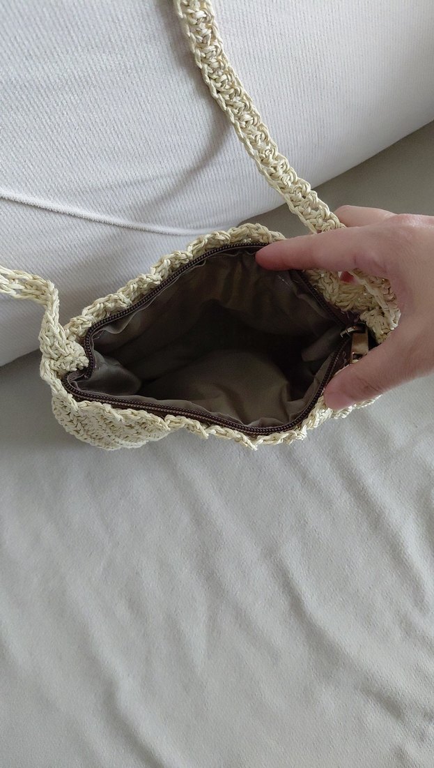 Bej Örgü Kadın Çanta - Görsel 2