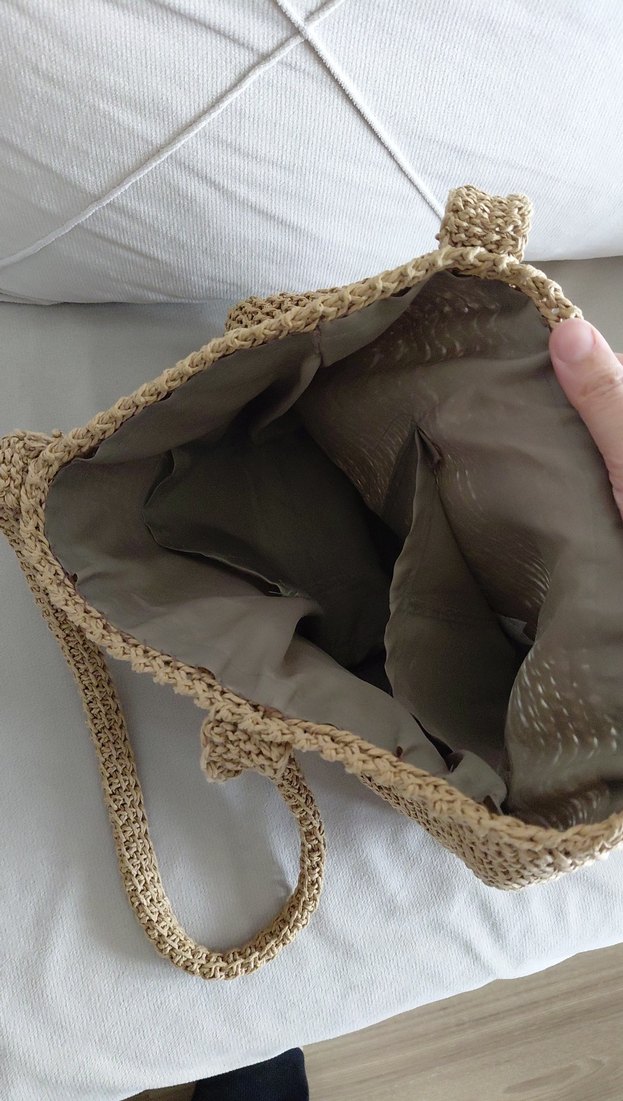 Bej Örgü Kadın Çanta - Görsel 3