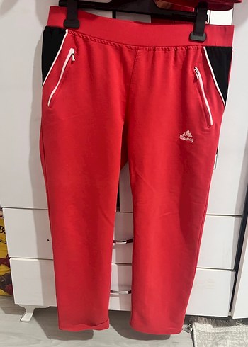 Kırmızı Fermuarlı Kadın Eşofman Takımı - Görsel 4