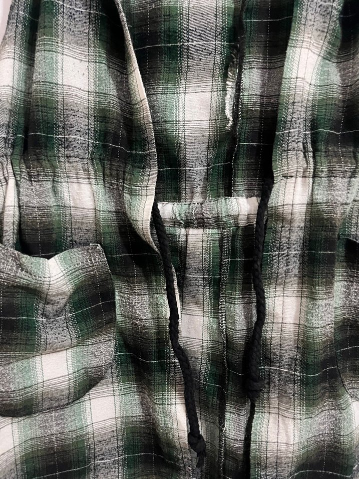 Yeşil Ekose Desenli Kolsuz Gömlek - Görsel 4