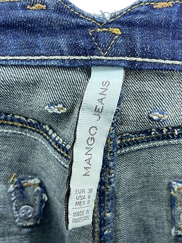 38 Beden lacivert Renk Mango Jean / Kot %70 İndirimli.