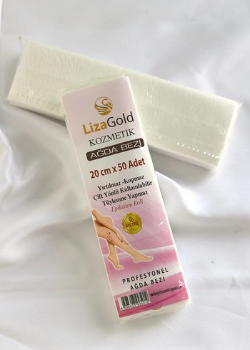 LizaGold Profesyonel Ağda Bezi 20cm x 50 Adet