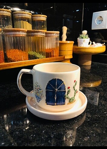 El yapımı seramik mug