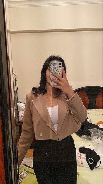 Crop ceket - Görsel 3