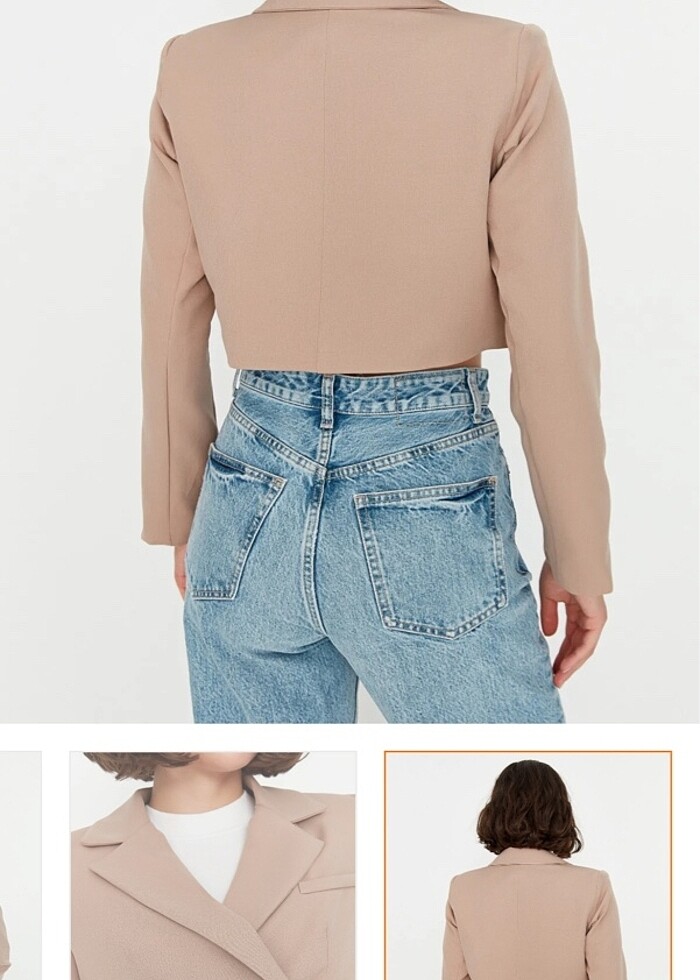 Crop ceket - Görsel 2