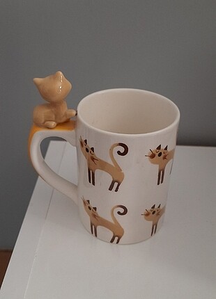 Kedili Nescafe kahve fincanı,sabunluk
