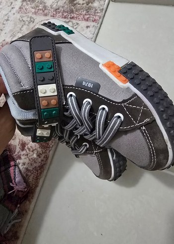 Gri Erkek Çocuk Botu snekar - Görsel 6