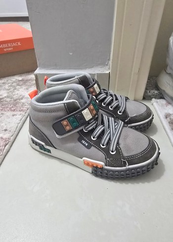 Gri Erkek Çocuk Botu snekar - Görsel 2