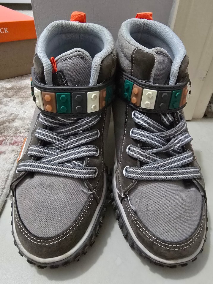 Gri Erkek Çocuk Botu snekar - Görsel 3