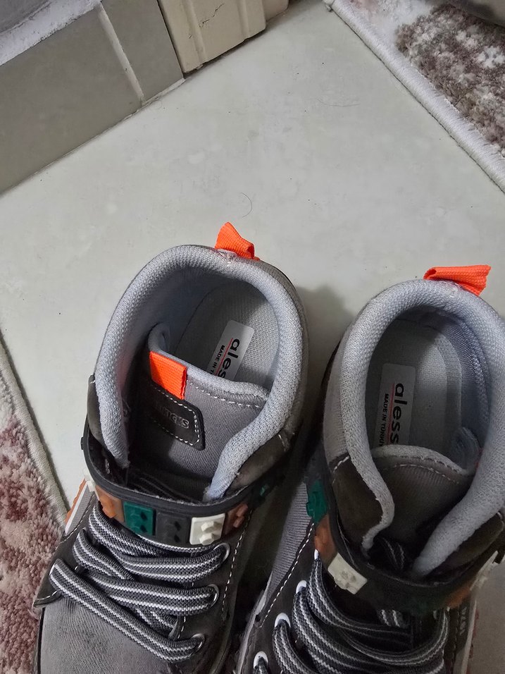 Gri Erkek Çocuk Botu snekar - Görsel 5