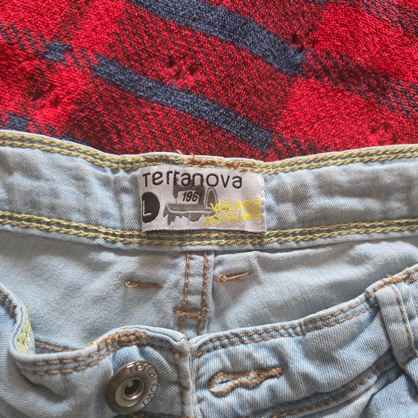 Kadın Gri Mini Denim Şort - Görsel 3