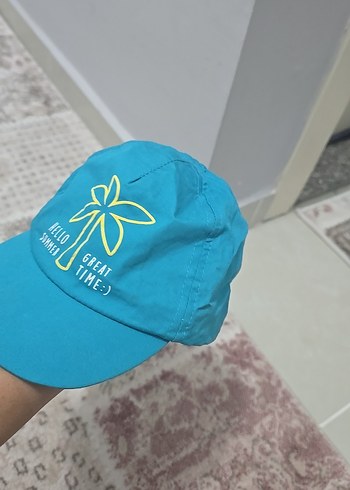 Mavi Yaz Temalı Erkek Çocuk Şapkası - Görsel 5