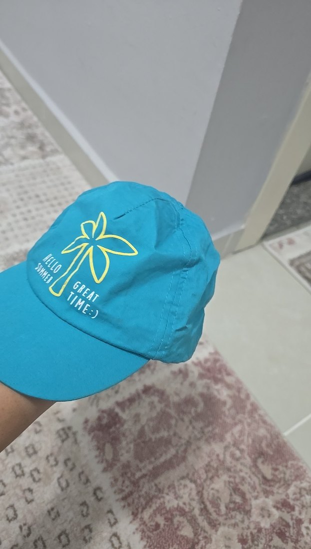 Mavi Yaz Temalı Erkek Çocuk Şapkası - Görsel 5
