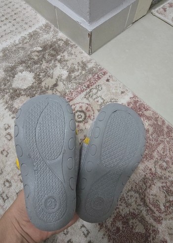 Gri Erkek Çocuk Sıcak Panduf - Cırtlı - Görsel 5