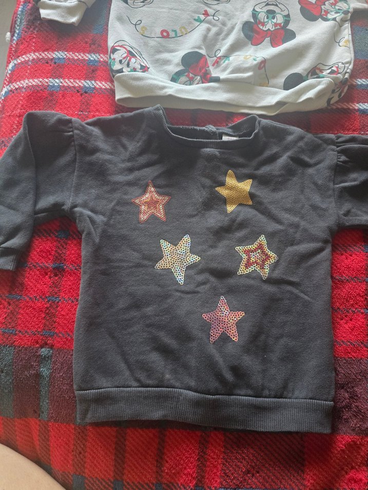 Kız Çocuk Desenli ve Yıldız Nakışlı Sweatshirt - Görsel 4